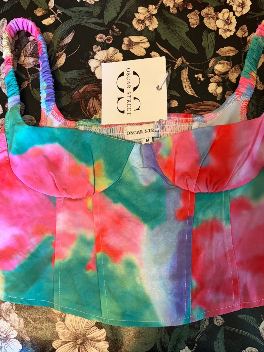 Tie-Dye Corset Tank Top – Size M